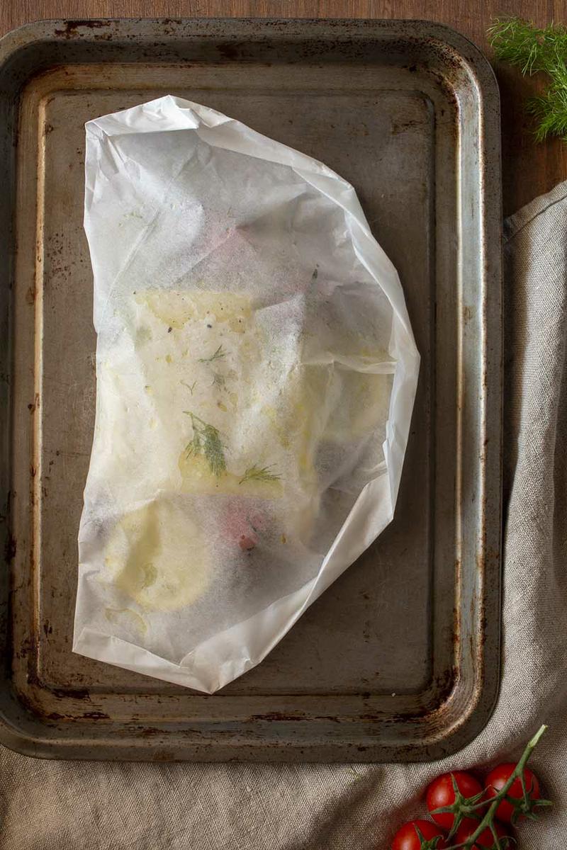 Bacalao Skrei en Papillote