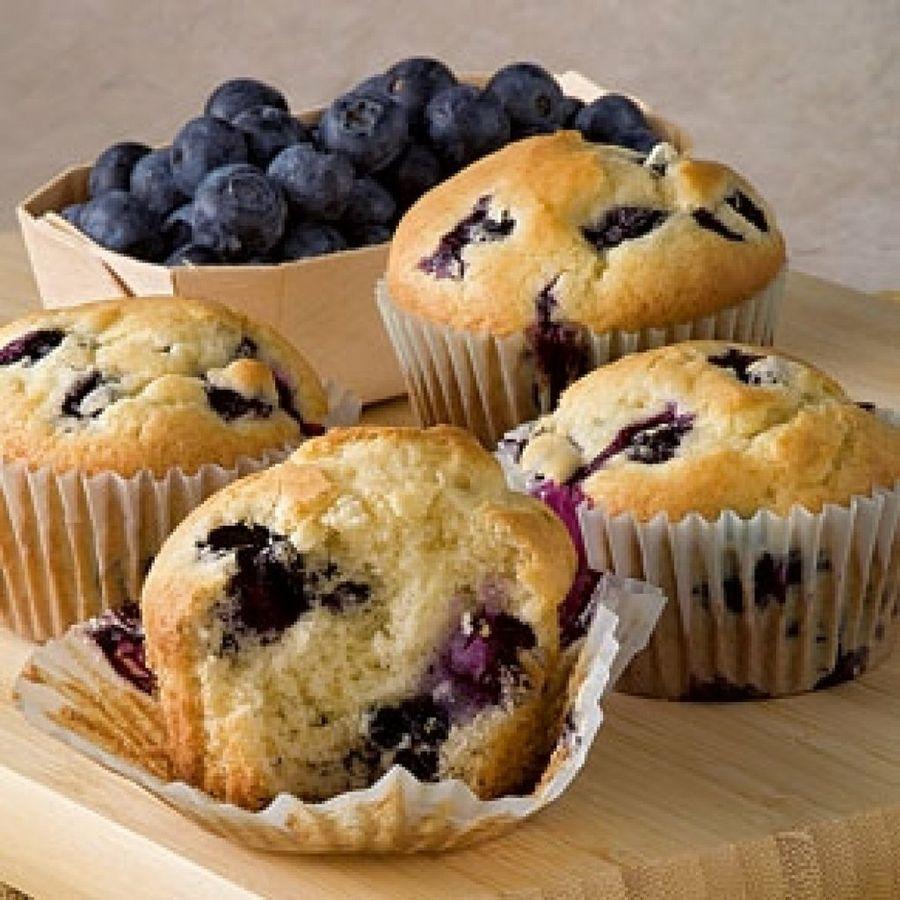 Muffins fit arándanos y avena