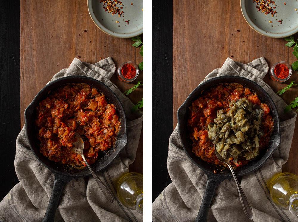 ensalada de berenjena marroquí zaalouk