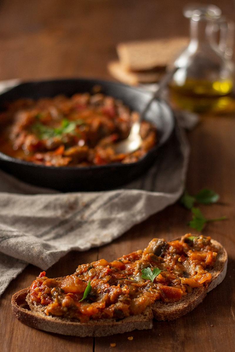 ensalada de berenjena marroquí zaalouk
