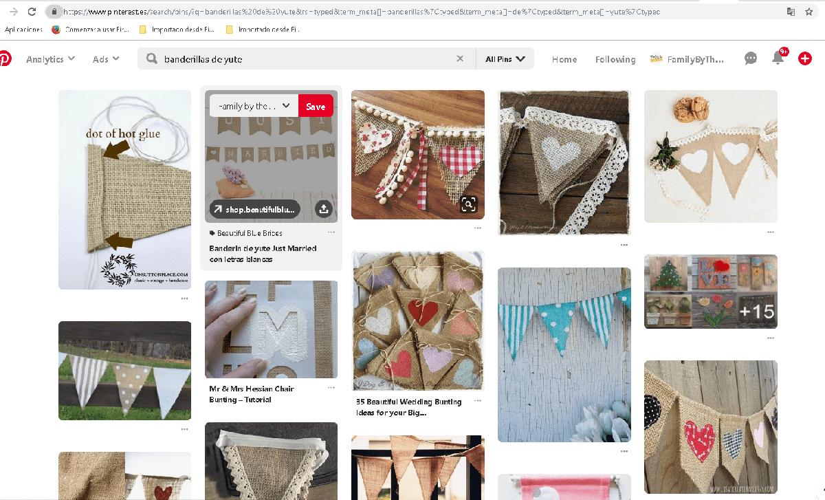 Pinterest ideas de banderillas. Yute es la decoracion perfecta para cumpleaños cero residuos de yute