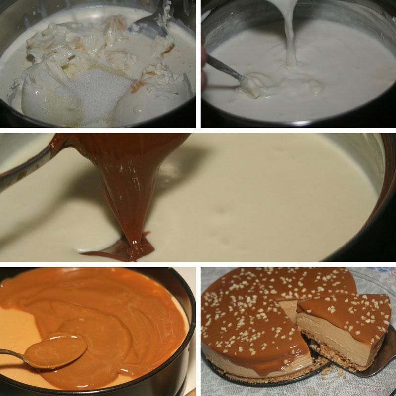 receta de tarta de queso y dulce de leche