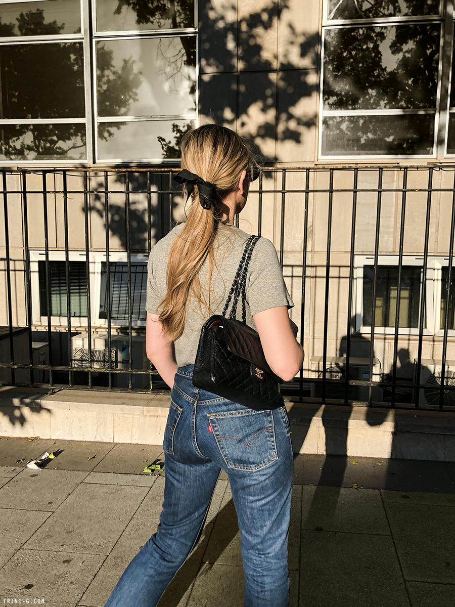 Trini | Levis jeans The Row t-shirt