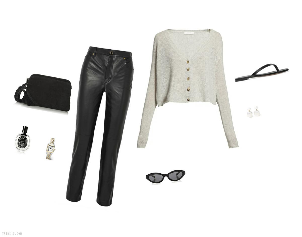 Trini | Khaite leather trousers The Row sweater