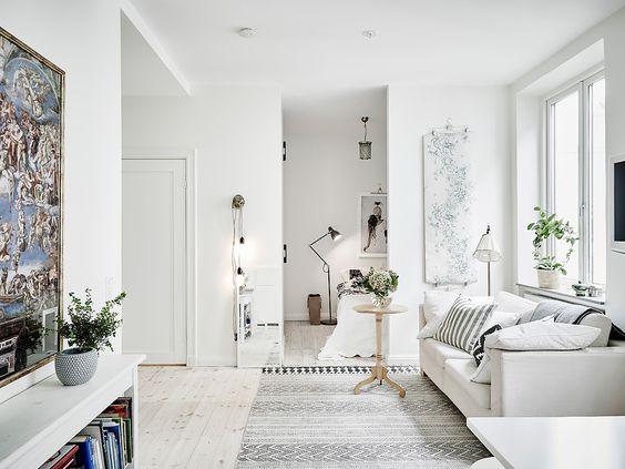 bases para decorar un salón con estilo nórdico