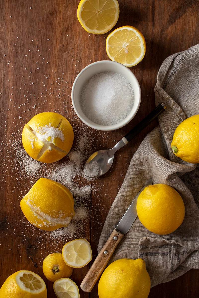 Limones encurtidos marroquíes