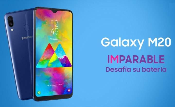 Samsung Galaxy M20 analisis reseña review en español de este móvil con Exynos 7904 Octa Core, 4GB RAM y 64GB ROM, batería de 5.000mAh, especificaciones precio y opinión