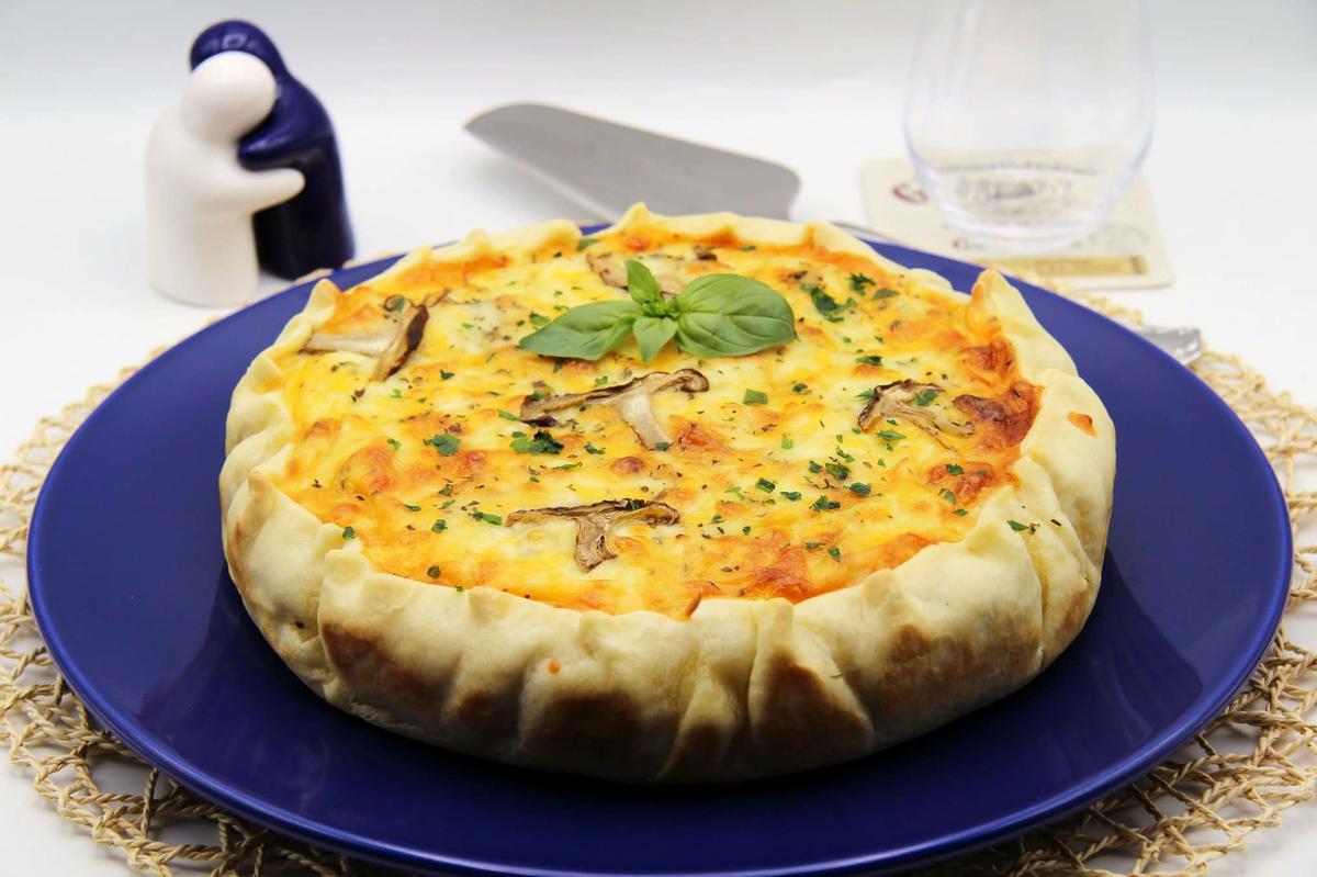 Receta de Pastel Salado de Queso Gorgonzola y Coliflor