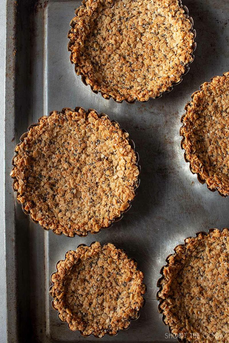 Tartaletas con crema de coco veganas