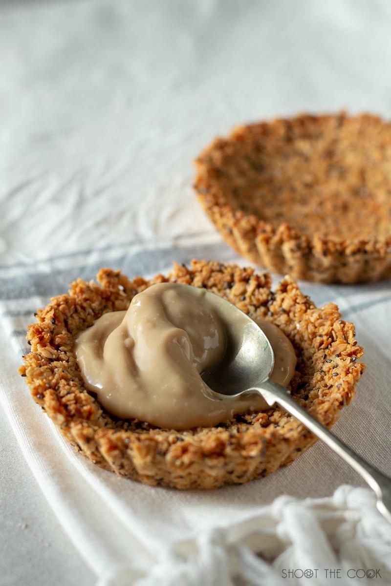 Tartaletas con crema de coco veganas