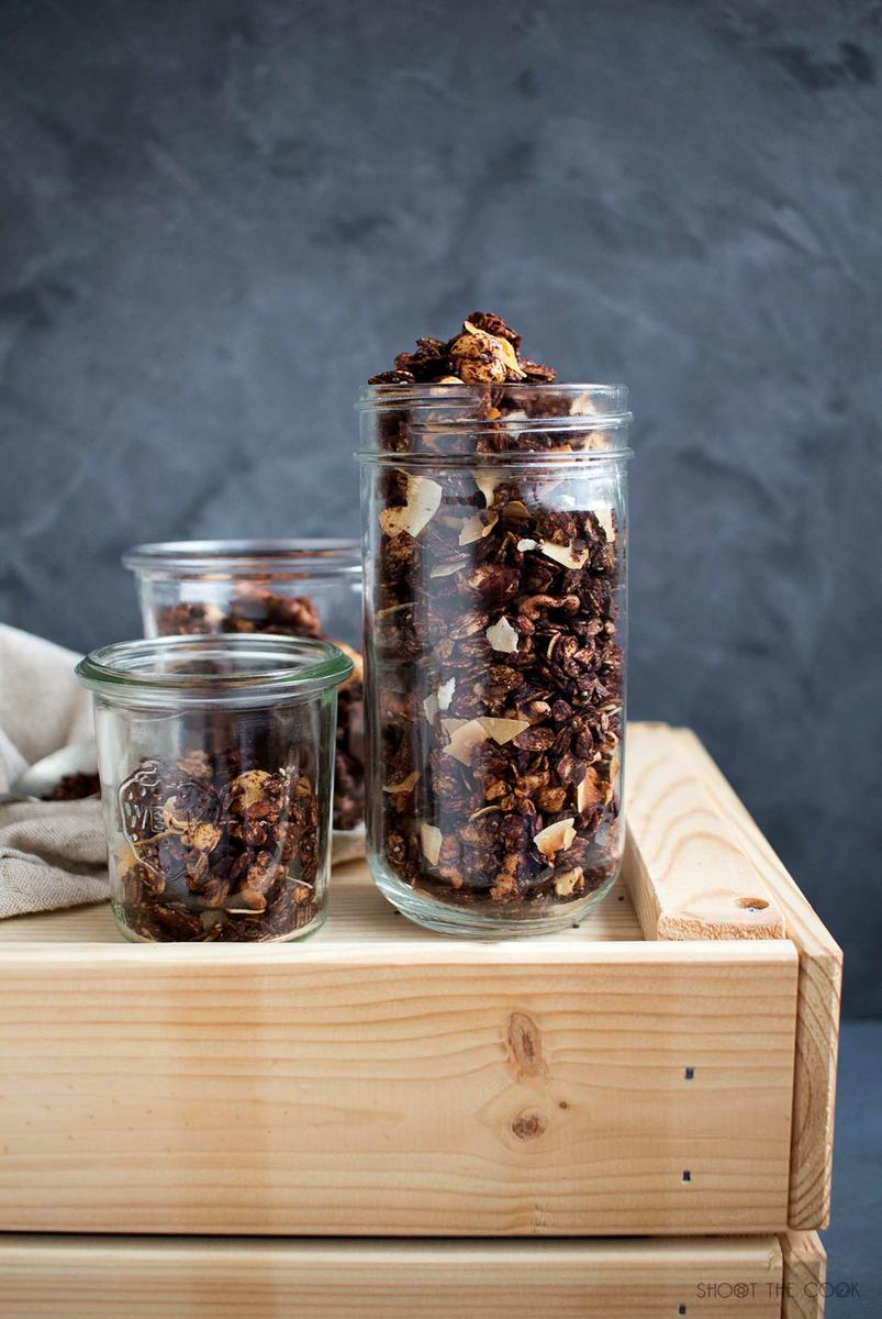 muesli con chocolate, receta saludable