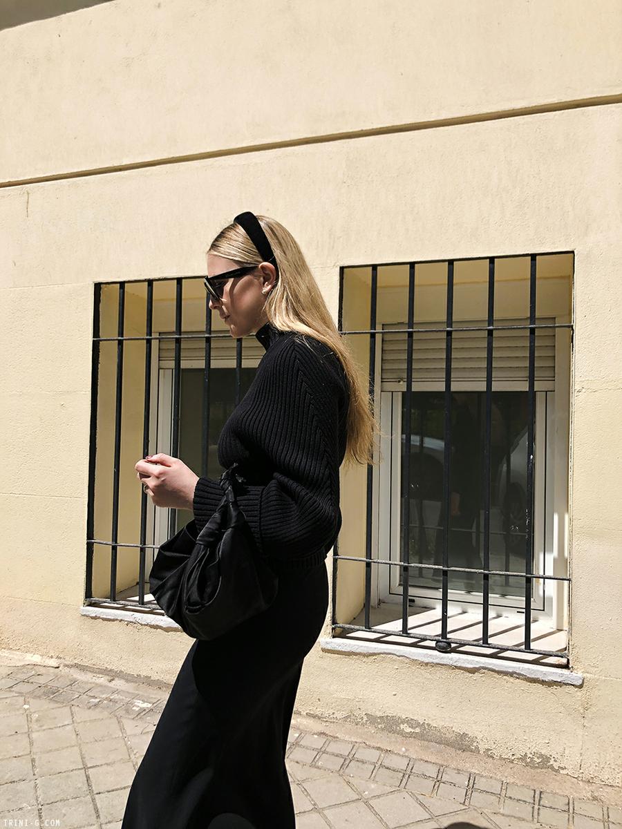 Trini | The Row skirt Jacquemus sweater