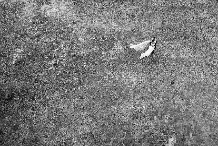 fotografia de boda en la parte alta del castillo se san marco