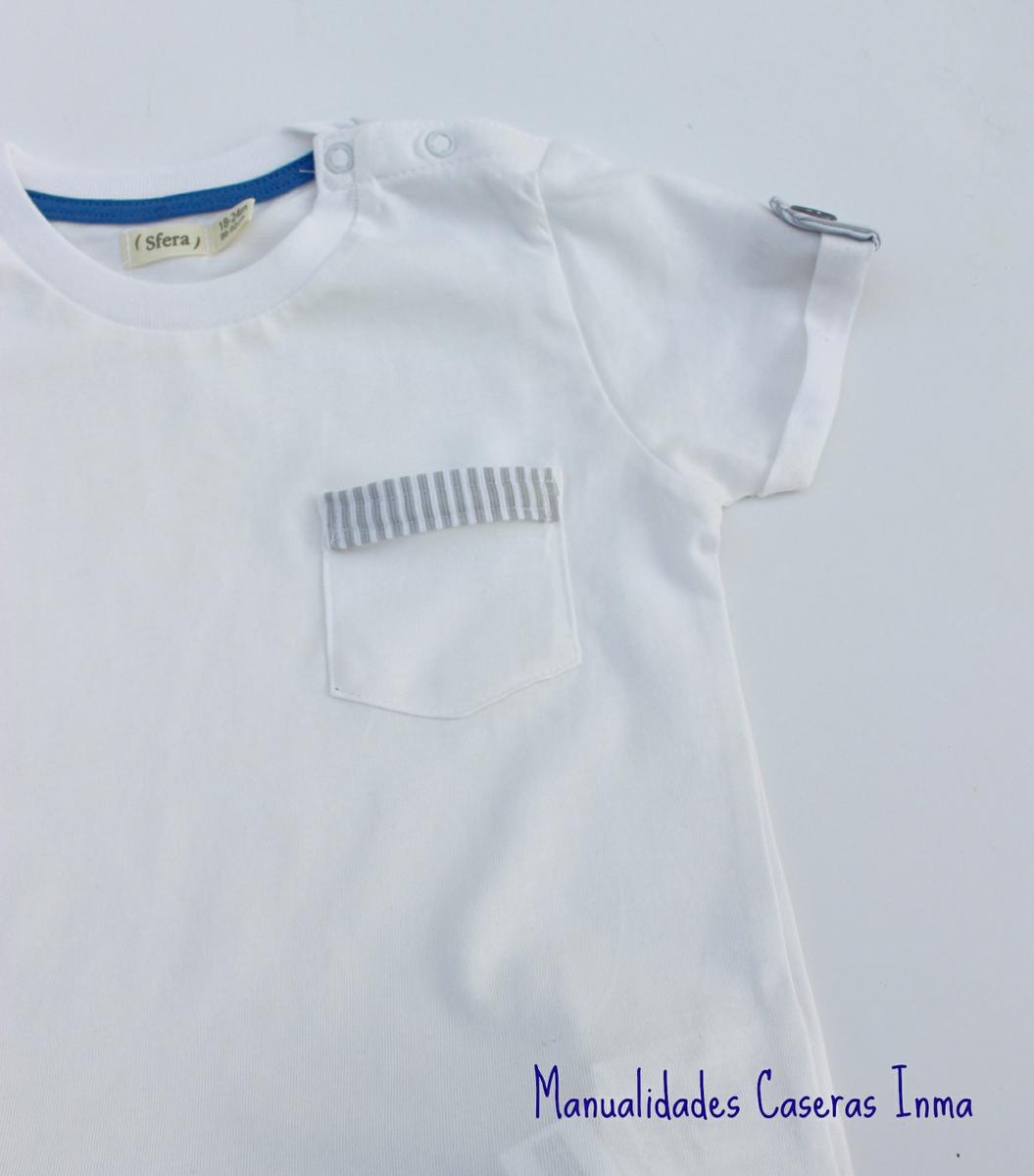Manualidades Caseras Inma_ Conjunto Rayas para niños_detalle del bolsillo
