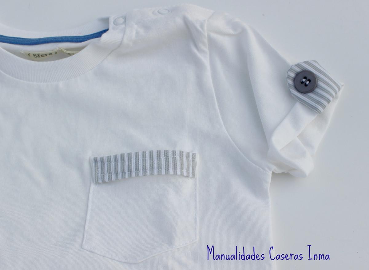 Manualidades Caseras Inma_ Conjunto Rayas para niños_detalle de la presilla de la manga