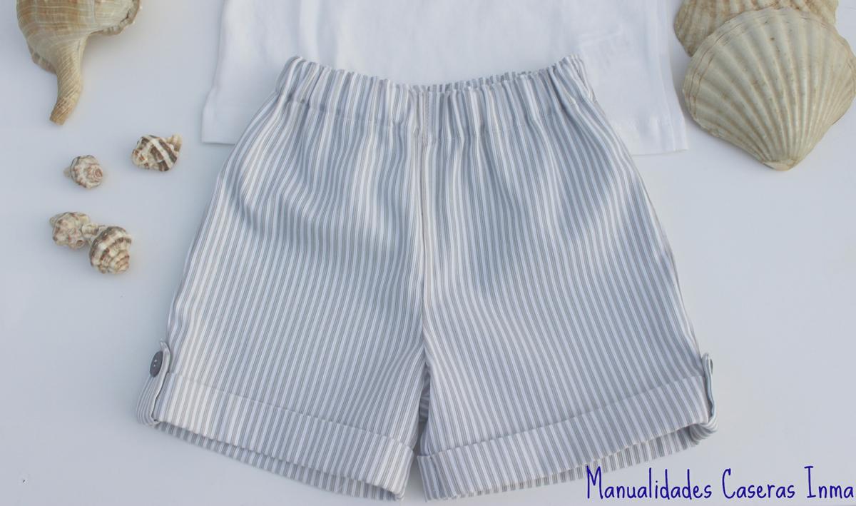 Manualidades Caseras Inma_ Conjunto Rayas para niños_detalle del pantalon