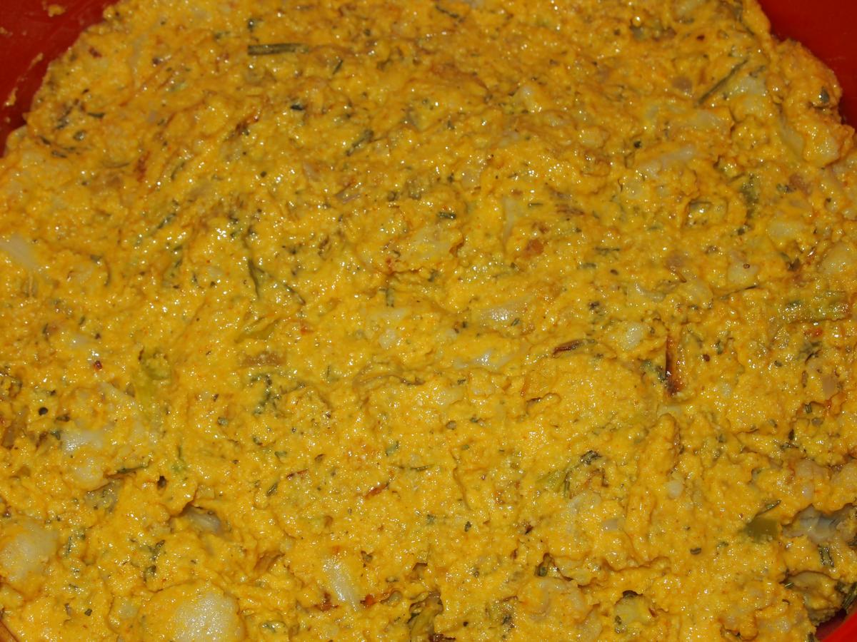 Pastel de coliflor sin gluten y vegano