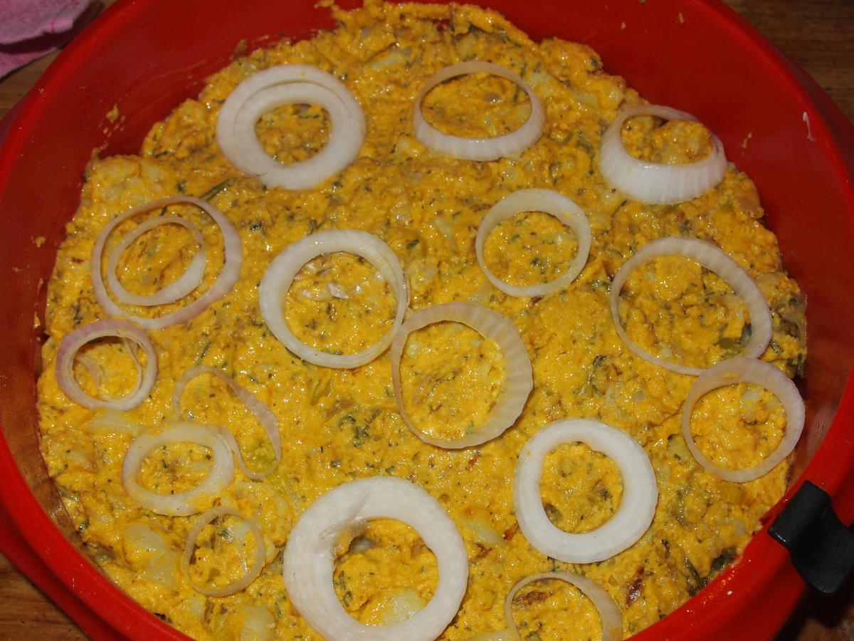 Pastel de coliflor sin gluten y vegano