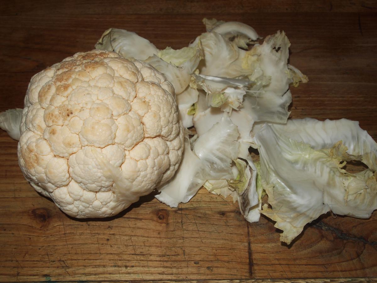 Pastel de coliflor sin gluten y vegano