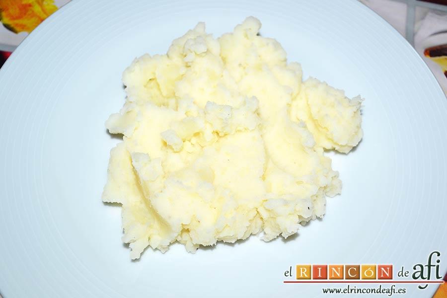 Puré de papas, sugerencia de presentación