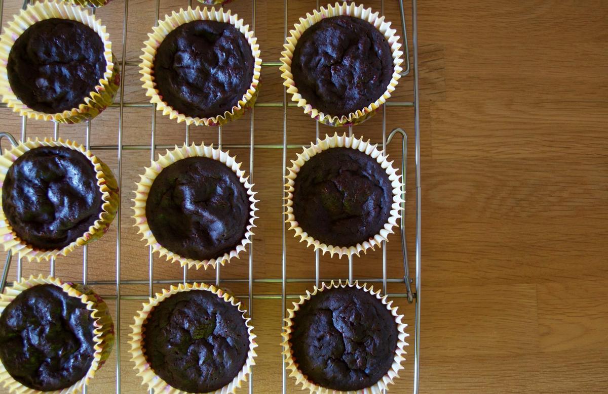 Muffins bread de chocolate y plátano 