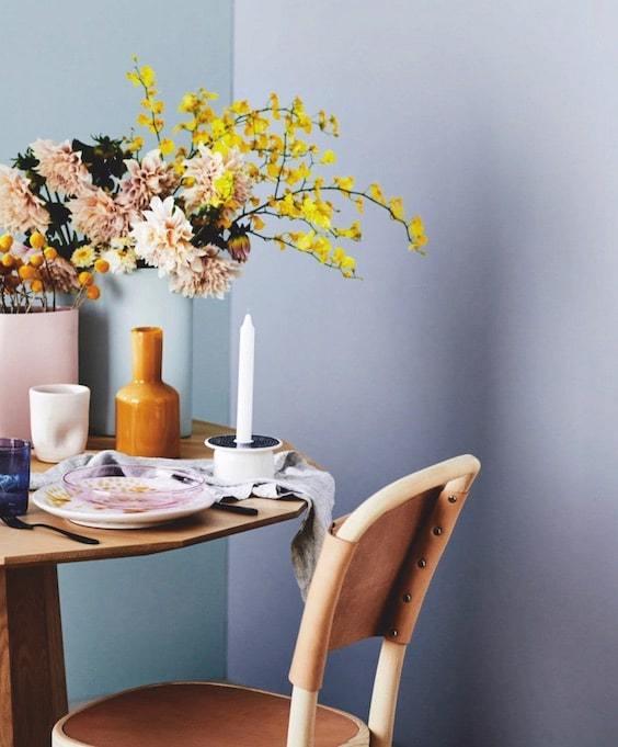 decoralinks| flores y jarrones - dalias y mimosas 