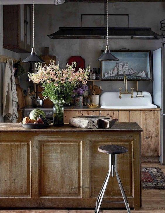 decoralinks| ramo de flores en cocina provenzal