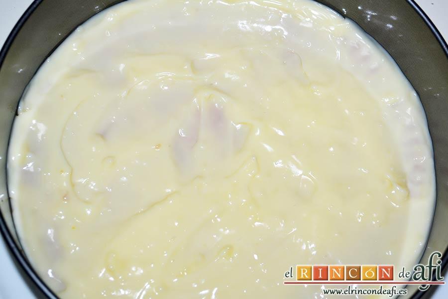 Tarta alegría, rellenar bien y extender