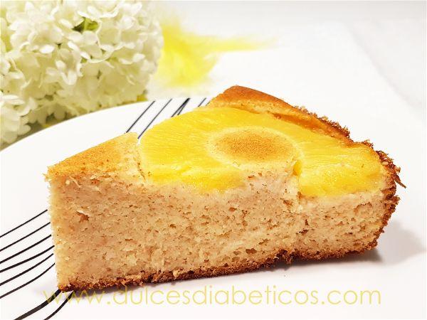 Porcion de bizcocho de piña sin azucar - w