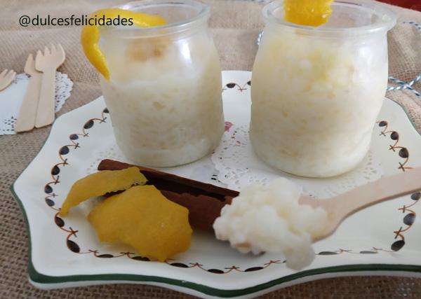 Arroz con leche casero cremoso