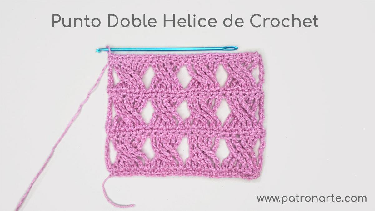 Punto Doble Hélice de Crochet - Ganchillo