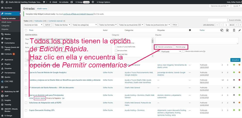 quitar-opción-de-comentarios-wordpress-individual