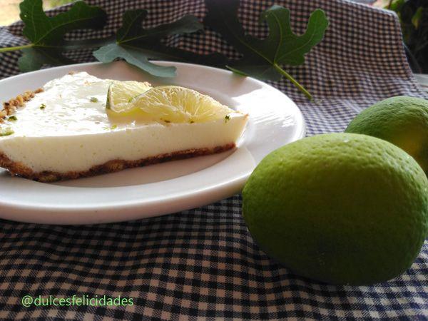 Tarta de lima y yogur sin horno