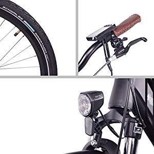 Luz, rueda y display ncm milano 48 v bici eléctrica