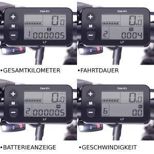 Display ncm milano 48 v, bicicleta eléctrica