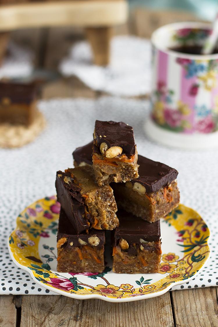 Barritas Snickers Carrot Cake Energéticas sencillas y adictivas