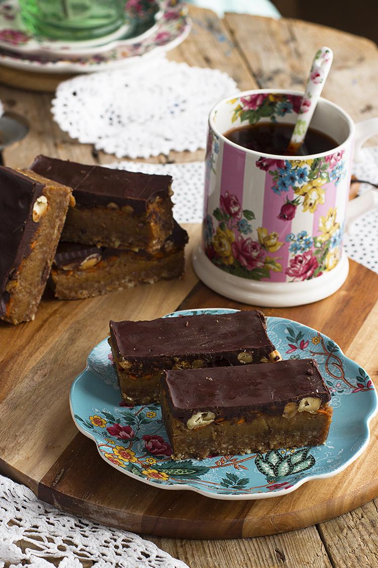 Barritas Snickers Carrot Cake Energéticas sencillas y adictivas