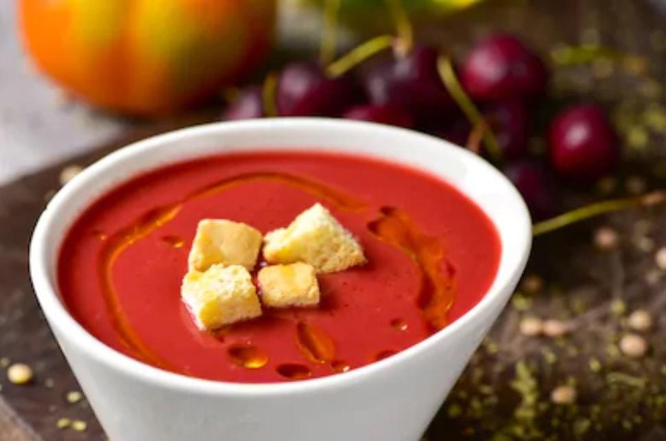 gazpacho de cerezas