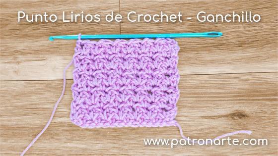 Punto Lirios de Crochet - Ganchillo