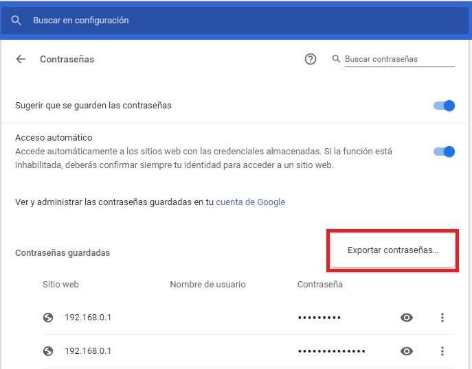 Cómo ver las contraseñas recordadas en Google Chrome desde el navegador y cómo eliminarlas borrarlas exportarlas a excel no recordar nunca y otros