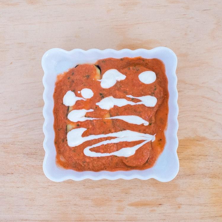 Berenjenas al horno en salsa de tomate