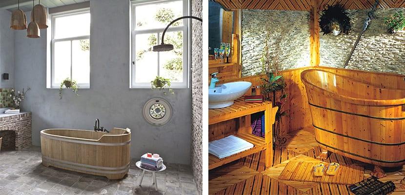 Ba&ntilde;eras de madera