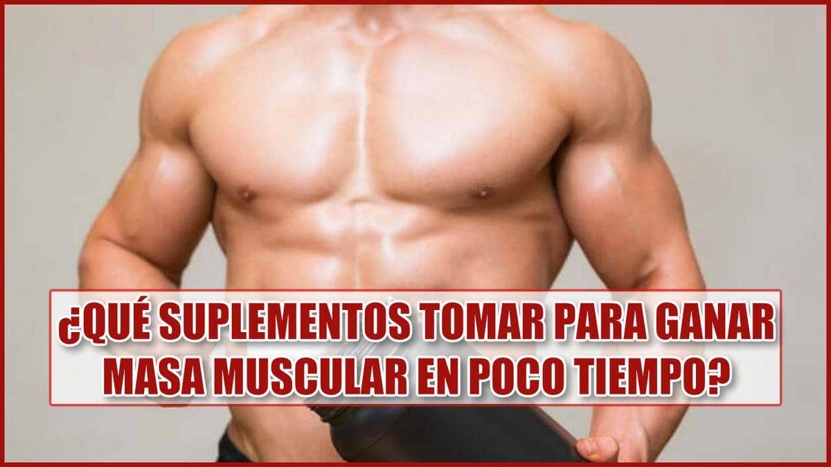 ¿Qué suplementos tomar para ganar masa muscular en poco tiempo?