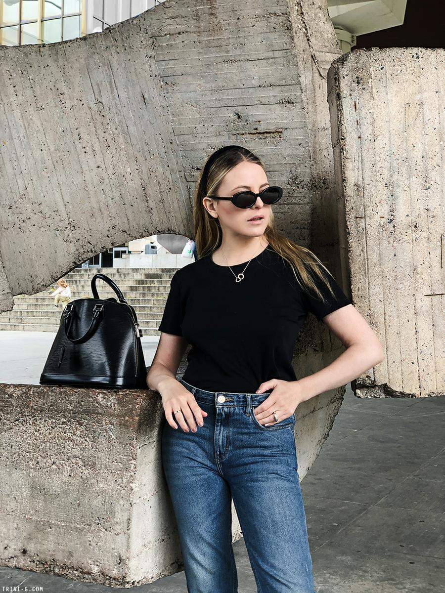 Trini | Acne Studios jeans The Row tshirt