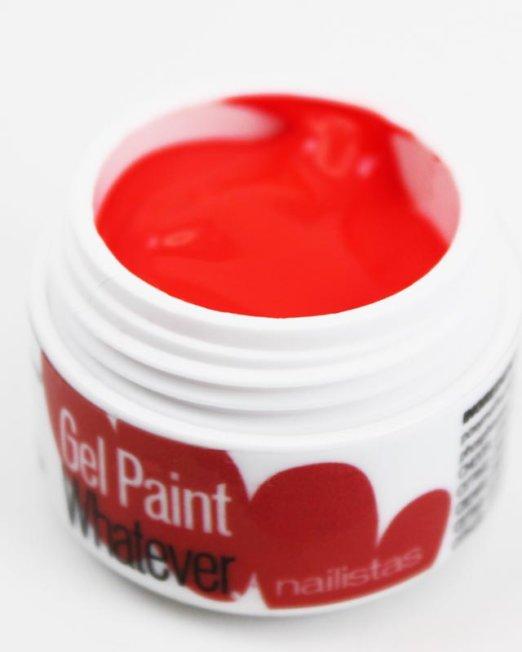 Gel paint nail art gel painting rojo flúor