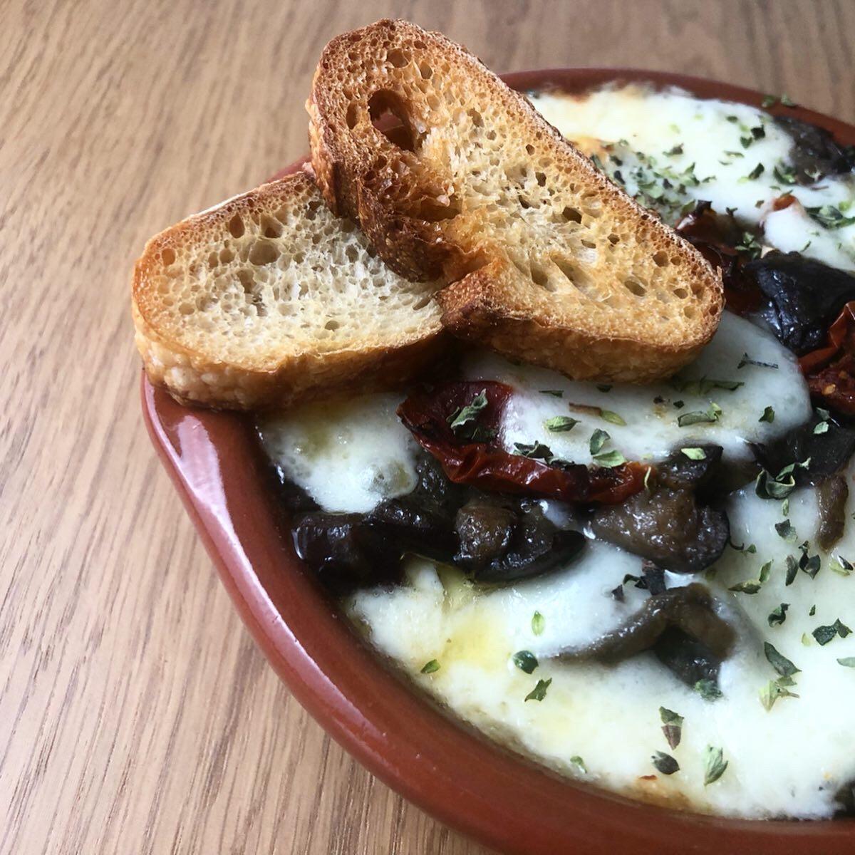 provolone con berenjena