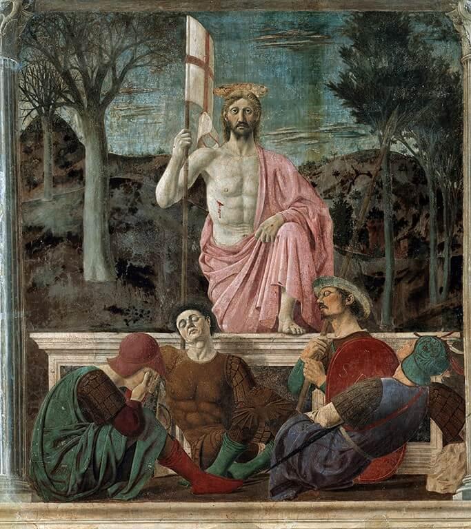 Piero della Francesca, La Resurrección, reproducción digital.