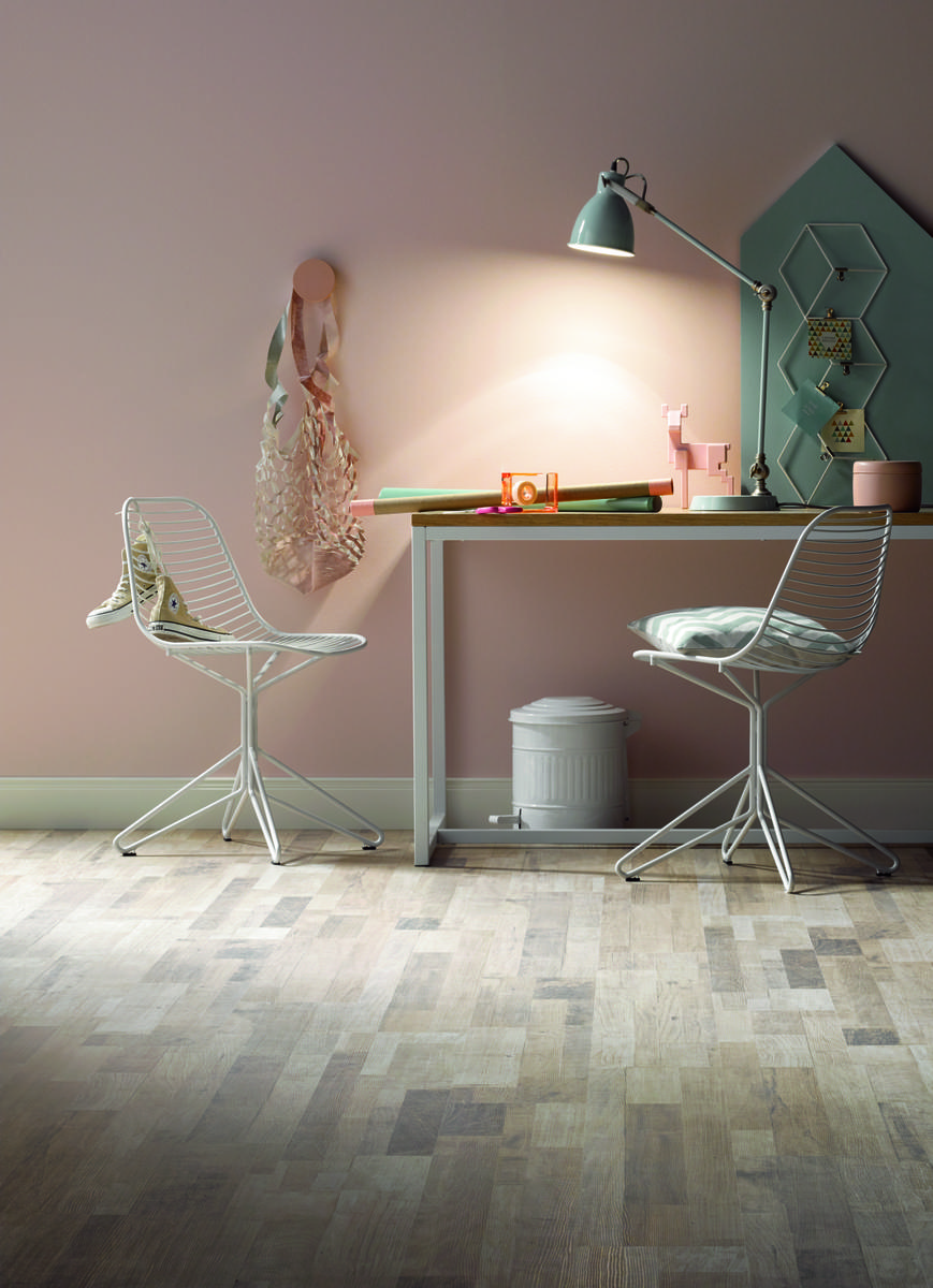 Suelo laminado en estilo vintage