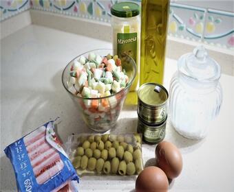 Ingredientes de la ensaladilla rusa