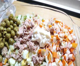 Recetas ensaladilla rusa con Mambo